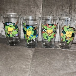 4er Set Teenage Mutant Ninja Turtles 16 Unzen Becher Gläser 2014 - Bild 1 von 6