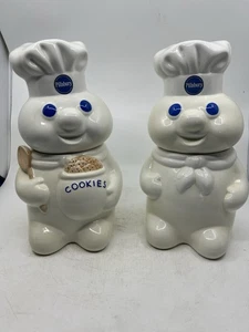 Juego De Colección De 2 Tarros De Galletas Pillsbury Movimiento Sonido Activado. - Imagen 1 de 20