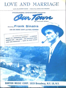 Love and Marriage Vintage Sheet Music from "Our Town" Frank Sinatra Cover 1955 - Bild 1 von 1