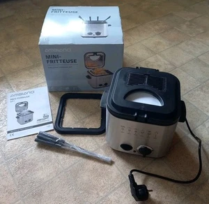 Ambiano Mini Fritteuse/inkl. Fondue Set MDF-1 silber 80-190°C/840 W*NEU MIT OVP* - Bild 1 von 4