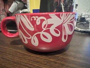 Starbucks 2023 Christmas Holiday Ceramic Red Ribbon 16oz Soup Cup Mug - Picture 1 of 3