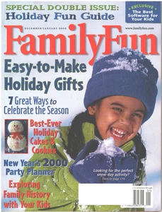 FAMILY FUN Magazine December January 2000 Holiday Gifts Cakes Cookies Party Plan - Imagen 1 de 4