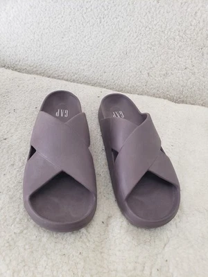 GAP Mujer Sandalias 7 Púrpura Goma Deslizable Cruzado Sin Cordones Informales Zapatos Cómodos Foto 1 de 4