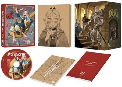 Delicious in Dungeon Meshi DVD Box Vol.2 Special Booklet F/S w/Tracking# Japan - Image 1 of 3