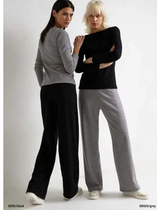 Pantalone morbido in maglia a coste 4873 JADEA - Foto 1 di 9