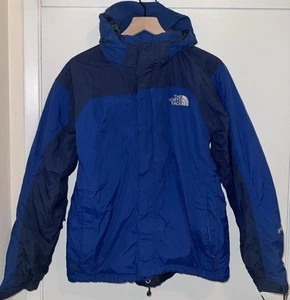 The North Face HyVent Jacket Men’s Size Small Multi Pockets Heavy Hooded Blue - Picture 1 of 14