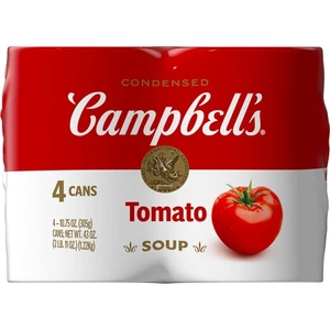 Campbell's Condensed Tomato Soup, 10.75 Ounce Can Pack of 4 - Picture 1 of 11