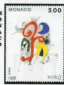 Monaco No 1909 ** MNH Paintings Jean Miro Year 1993 - Picture 1 of 1
