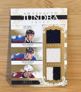 SAKIC STASTNY 2009-10 UD ARTIFACTS TUNDRA TRIOS GAME-USED PATCH /75 - Picture 1 of 2