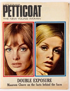 Jean Shrimpton TWIGGY Terence Stamp PETTICOAT magazine August 5 1967 Jonny Ross - Picture 1 of 7