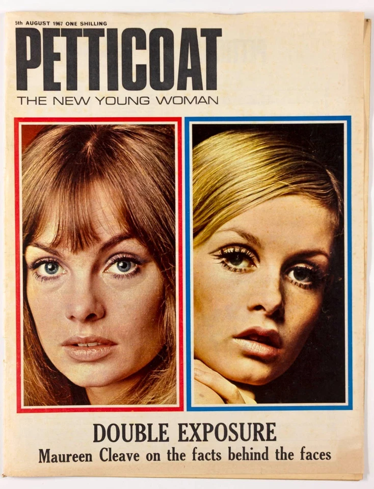 Jean Shrimpton TWIGGY Terence Stamp PETTICOAT magazine August 5 1967 Jonny Ross - Image 1 of 4