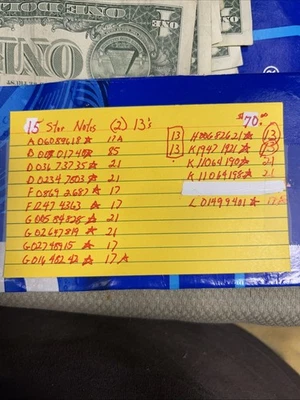 (15) $1 Star Notes. 2(13) Great Deal!!!!! - Image 1 of 4