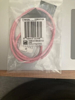 PULSERA RARA Genuina Chamilia Triple 3 Hilos Rosa CUERO/Plata Cierre NUEVA Foto 1 de 4