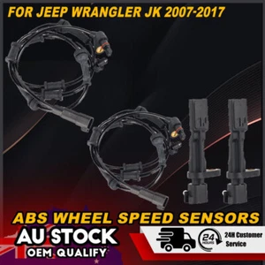 4PCS L&R ABS Wheel Speed Sensors For Jeep Wrangler 3.6L 12-17 3.8L 68003281AA - Picture 1 of 9