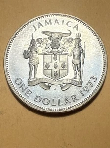Jamaica One Dollar Proof Crown - First Prime Minister Bustamante - Date 1973 - Picture 1 of 2