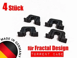 4x Halteclip Clip per Fractal Design Torrent Case Pannello Laterale Staffa Presa - Afbeelding 1 van 4