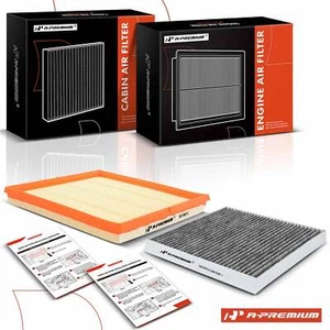 Engine & Activated Cabin Air Filter for Cadillac SRX 2010-2016 Saab 9-4X 2011 - Picture 1 of 8