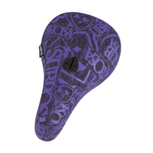 SUBROSA THRASHED PIVOTAL BMX BIKE SEAT KINK CULT SHADOW RANT PURPLE BLACK NEW - Bild 1 von 4