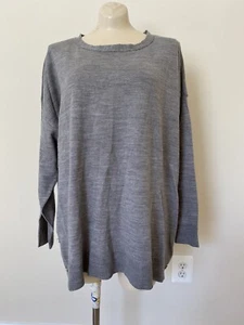 Nwt Dressbarn Womens 3X Gray sweater side buttons $49.95 - Picture 1 of 5