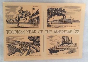  US 6c Postcard Tourism Year of the Americas '72, Unused - Picture 1 of 2