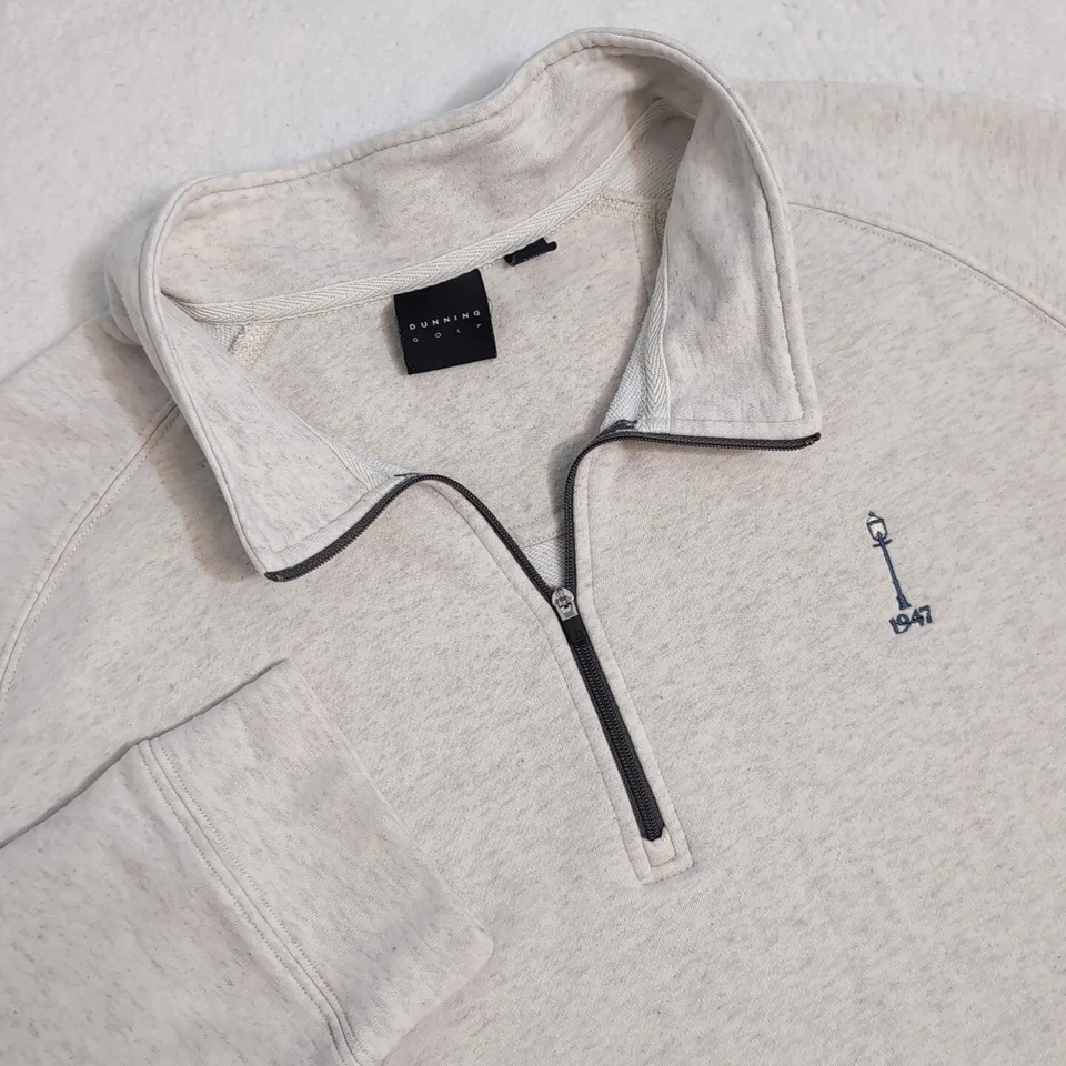Suéter masculino Dunning Golf 1/4 com zíper XL suéter abajur poste logotipo cintura ajustável - Imagem 1 de 4