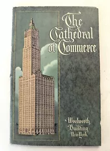 VTG 1921 The Cathedral Of Commerce Woolworth Building New York Book - Picture 1 of 8