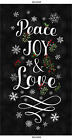 PEACE LOVE JOY Cotton Panel Fabric