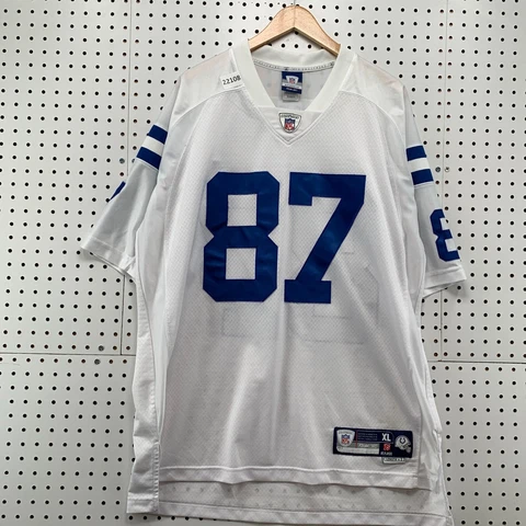 Indianapolis Colts Jersey White #87 Wayne Reebok Adult Size XL 25.5x32 Cover