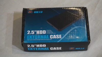 NEW USB 2.0 External Laptop 2.5" SATA Hard Drive Enclosure/Case up to 2TB - Image 1 of 4