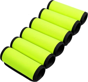 Luggage Handle Wrap  Luggage Handle Wraps for Suitcase Bright Green  6 Pack  - Picture 1 of 11