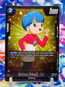 BULMA (MINI) : DA HOLO RARE FOIL FB04-043 Dragon Ball Z Fusion World Ultra Limit - Picture 1 of 2