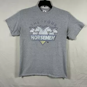Camiseta de lucha libre The Four Horsemen gris para hombre M cuello redondo gráfico WWE WCW NWA - Imagen 1 de 8