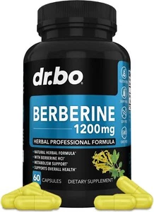 Berberine Supplement Capsules - 1200mg Berberine HCL Supplement for Healthy M... - Picture 1 of 8