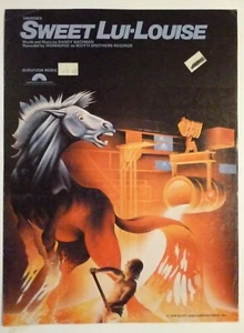 SWEET LUI-LOUISE Sheet Music IRONHORSE 1979 Randy Bachman - Picture 1 of 2