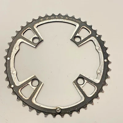 Race Face 44T Tooth Evolve Chainring Chain Ring 9-Speed 104BCD Black MTB 4 Bolt - Image 1 of 3