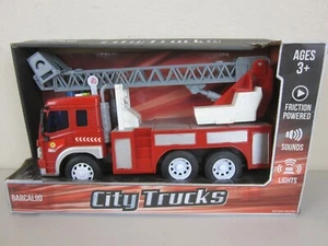 Toy Fire Truck Friction Power With Lights And Sounds City Trucks (New) - Picture 1 of 6