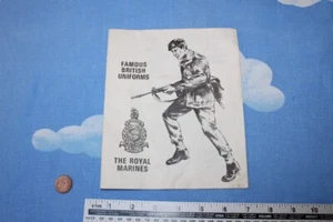 VINTAGE PALITOY ACTION MAN Famous British Uniforms Royal Marines Sheet CB306e - Picture 1 of 5