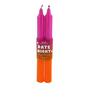 Paquete de 2 velas de cena perfumadas con palitos de vela cónicos naranja mango - Imagen 1 de 1