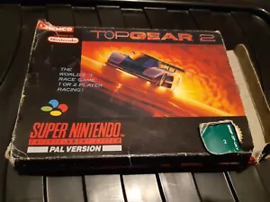Super Nintendo Game, Top Gear 2 complete but worn - Picture 1 of 5