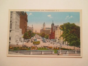 Washington DC Postcard Pennsylvania Ave District of Columbia - Picture 1 of 2