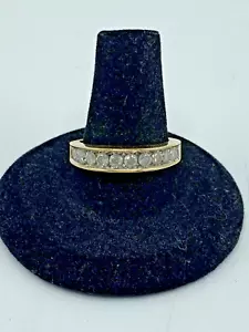 14 Karat Gelbgold und Diamant Damenring 5 Gramm (P) - Bild 1 von 15