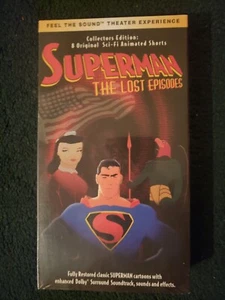 SUPERMAN The Lost Episodes VHS 1999 Original 8 Sci-Fi Animated Shorts New Sealed - Imagen 1 de 6