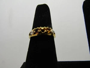 NEU MUSTER MUTTERRING KINDERGEBURTSSTEINE RING SCHMUCK 2 STEINE FAKE - Bild 1 von 2