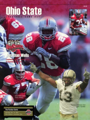 Ohio State Buckeyes vs Purdue Boilermakers 11/10/2001 Gameday Program 38381 - Image 1 of 2