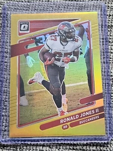 2021 Donruss Optic Gold Prizm /10 Ronald Jones II #173 Tampa Bay Buccaneers - Picture 1 of 3
