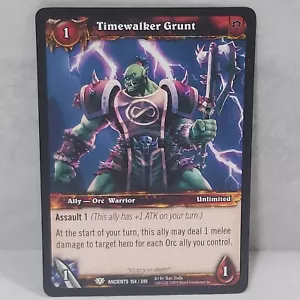 World Of Warcraft War Of The Ancients Timewalker Grunt 154/240 TCG Card - Picture 1 of 2
