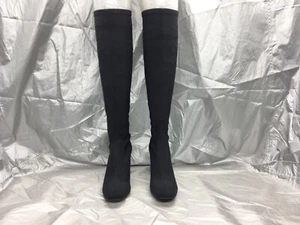 Donald J Pliner Carmack-D M065 schwarz kreppig elastisch kniehoch Stiefel Reitstiefel - Bild 1 von 15