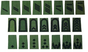 Bundeswehr Schulterklappen Heer,oliv,schwarz,Rangschlaufen,Dienstgradschlaufe,BW - Bild 1 von 1