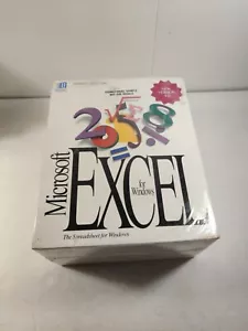 Microsoft Excel 4.0 for Windows Box Set SEALED Promotional Sample Not For Resale - Picture 1 of 13