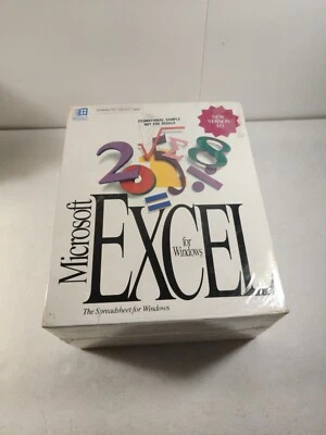 Microsoft Excel 4.0 for Windows Box Set SEALED Promotional Sample Not For Resale - Image 1 of 4